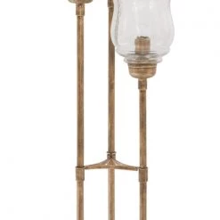 Ashley Furniture Emmie - Antique Gold Finish - Metal Floor Lamp (1/cn)