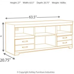 Ashley Furniture Trinell - Ultimate Best In Class LG TV Stand W/Fireplace Option TV Stands