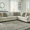 Benchcraft® Wellhaven - Linen - Left Arm Facing Loveseat 3 Pc Sectional