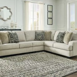 Benchcraft® Wellhaven - Linen - Left Arm Facing Loveseat 3 Pc Sectional