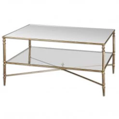 Uttermost Henzler Mirrored Glass Coffee Table Tables