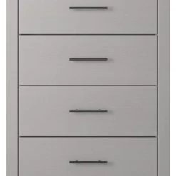 Ashley Furniture Cottonburg - Light Gray/white - Four Drawer Chest Chests