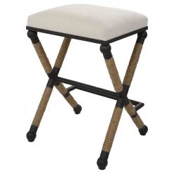 Stools Uttermost Firth Rustic Oatmeal Counter Stool
