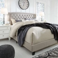 Ashley Furniture Beds Jerary - Gray - Upholstered Bed