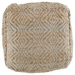 Ashley Furniture Accessories Madan - Ivory/natural - Pouf