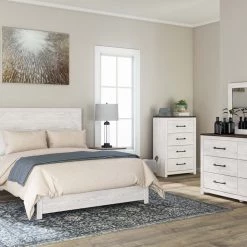 Signature Design By Ashley® Gerridan - Best In Class/Gray - Dresser, Mirror, Panel Bed