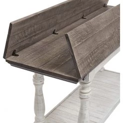 Ashley Furniture Havalance - Gray/white - Flip Top Sofa Table
