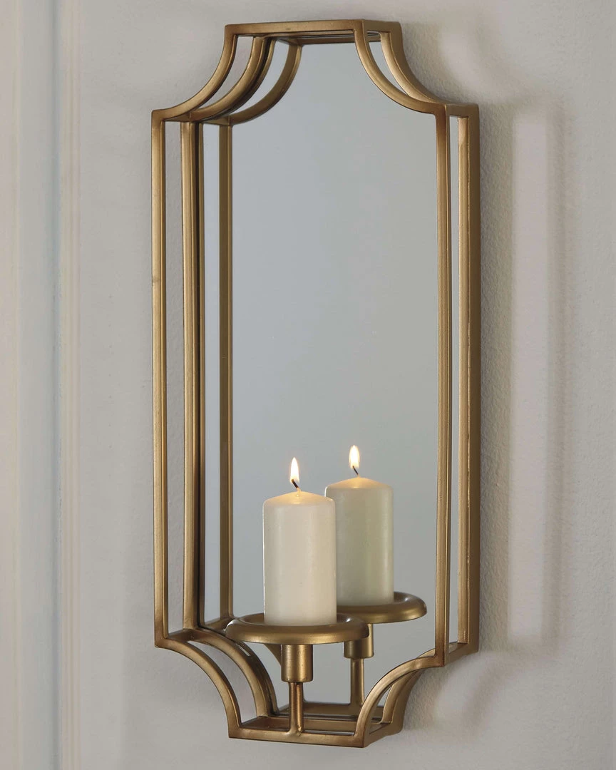 Ashley Furniture Accessories Dumi - Gold Finish - Wall Sconce 4 Ashley Furniture Accessories Dumi - Gold Finish - Wall Sconce