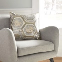 Ashley Furniture Accessories Meiling - Metallic - Pillow (4/cs)