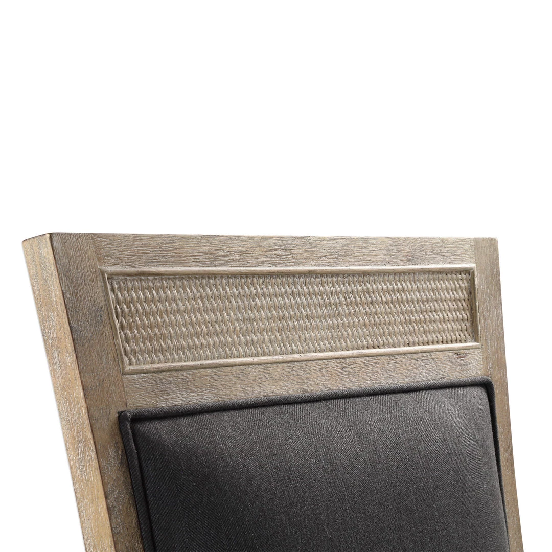 Chairs Uttermost Encore Dark Gray Armless Chair 9 Chairs Uttermost Encore Dark Gray Armless Chair