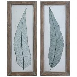 Accessories Uttermost Tall Leaves Framed Art Set/2