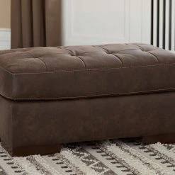 Signature Design By Ashley® Maderla - Walnut - Chair, Ottoman