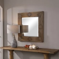 Accessories Uttermost Traveler Geometric Square Mirror
