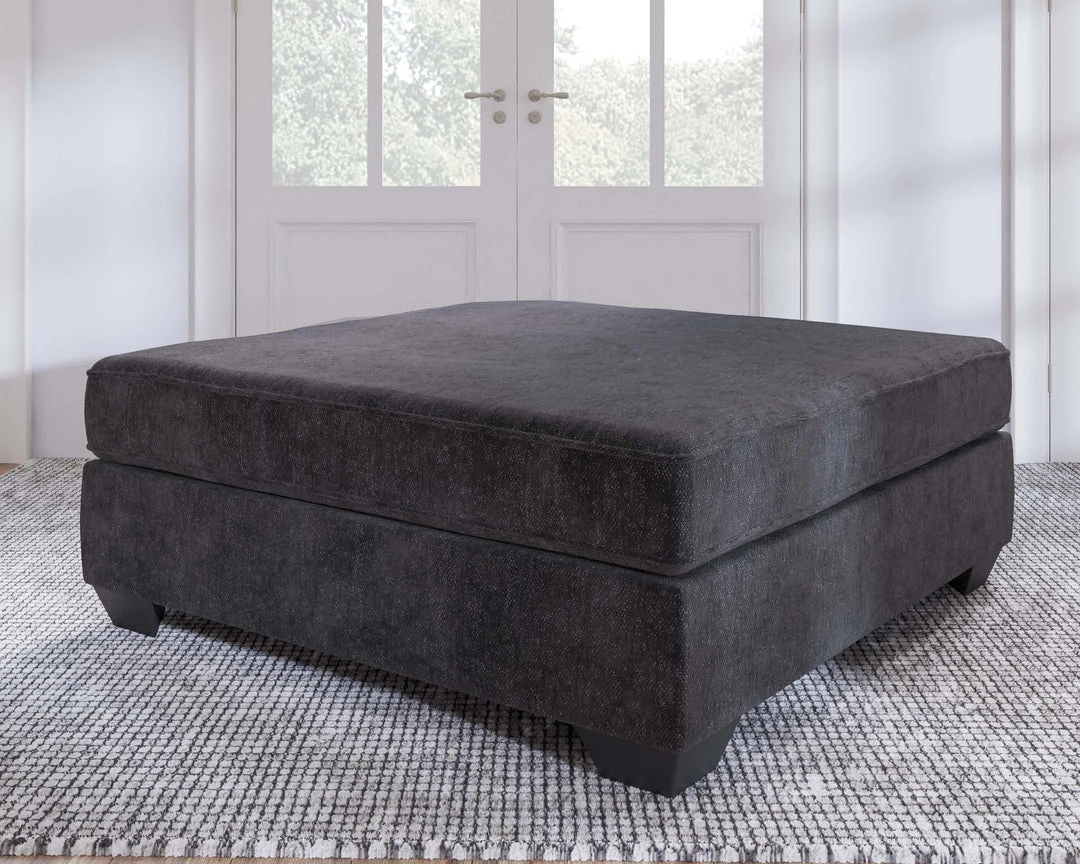Ashley Furniture Lavernett - Charcoal - Oversized Accent Ottoman Ottomans 4 Ashley Furniture Lavernett - Charcoal - Oversized Accent Ottoman Ottomans