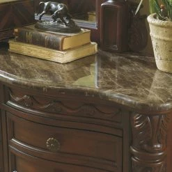 Millennium® By Ashley North Shore - Dark Ultimate Best In Class Dresser, Mirror, Panel Bed Bedroom Sets