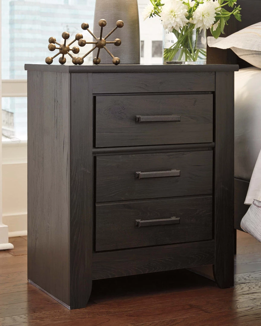 Ashley Furniture Brinxton - Charcoal - Two Drawer Night Stand Nightstands 8 Ashley Furniture Brinxton - Charcoal - Two Drawer Night Stand Nightstands
