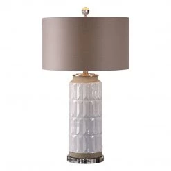 Uttermost Athilda Gloss White Table Lamp Accessories