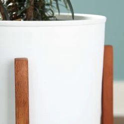 Ashley Furniture Dorcey - White/brown - Planter Set (2/cn)