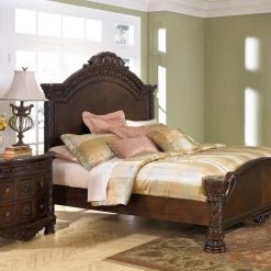 Millennium® By Ashley North Shore - Dark Ultimate Best In Class Dresser, Mirror, Panel Bed Bedroom Sets