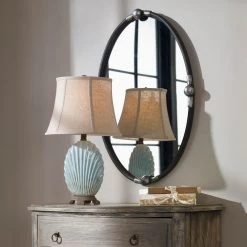 Accessories Uttermost Carrick Black Oval Mirror