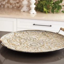 Ashley Furniture Didina - Cream/gold Finish - Tray Table Decor