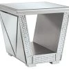 Ashley Furniture Fanmory - Silver Finish - Square End Table