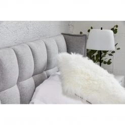 Moe's Home Collection Lamb Fur Pillow Large Cream Accessories
