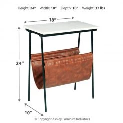 Ashley Furniture Etanbury - Brown/black/white - Accent Table Tables