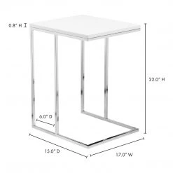 Moe's Home Collection Posta Accent Table White