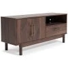 Ashley Furniture Calverson - Mocha - Medium Tv Stand - Medium