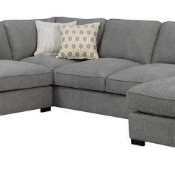 Emerald Home Repose Sectional, Storm Gray