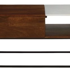 Ashley Furniture Rusitori - Brown / Beige / White - Rect Lift Top Cocktail Table