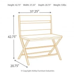 Ashley Furniture Kavara - Light Brown - Double Barstool (1/cn) Stools