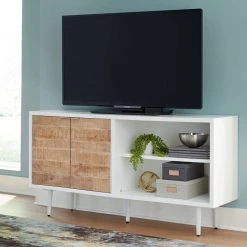 Ashley Furniture Shayland - White/brown - Accent Cabinet Cabinets