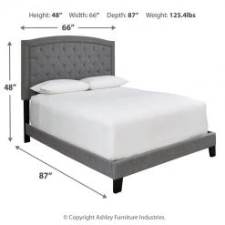 Ashley Furniture Adelloni - Square Tufted - Upholstered Panel Bed Beds 16 Ashley Furniture Adelloni - Square Tufted - Upholstered Panel Bed Beds