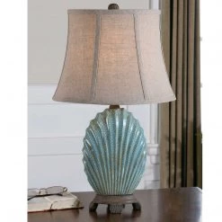 Uttermost Seashell Blue Buffet Lamp