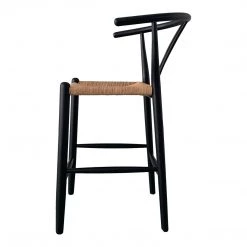 Moe's Home Collection Ventana Counter Stool Black And Natural Stools