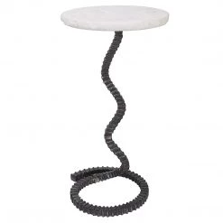 Tables Uttermost Lasso White Drink Table
