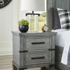 Signature Design By Ashley® Russelyn - Gray - Two Drawer Night Stand