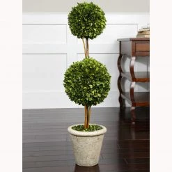 Uttermost Two Sphere Topiary Preserved Boxwood Accessories