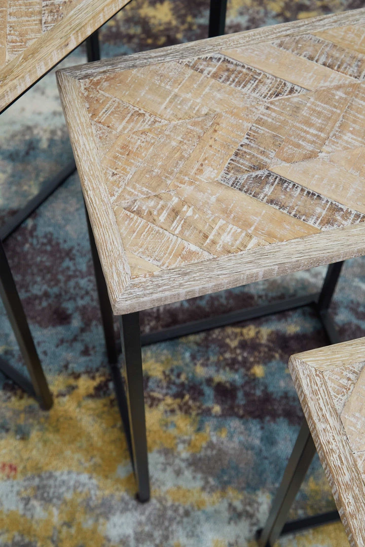 Ashley Furniture Tables Cainthorne - Distressed White/black - Accent Table (3/cn) 5 Ashley Furniture Tables Cainthorne - Distressed White/black - Accent Table (3/cn)