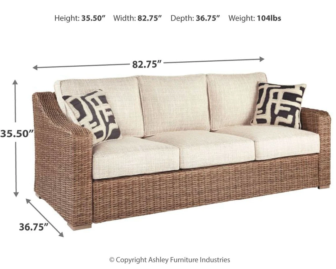 Ashley Furniture Beachcroft - Beige - Sofa With Cushion 4 Ashley Furniture Beachcroft - Beige - Sofa With Cushion