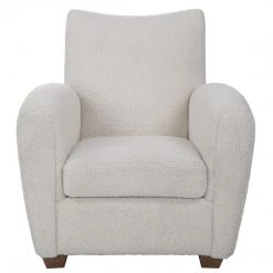 Uttermost Teddy White Shearling Accent Chair Chairs