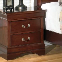 Ashley Furniture Nightstands Alisdair - Dark Brown - Two Drawer Night Stand