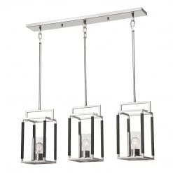 Uttermost Newburgh 3 Light Nickel Linear Pendant