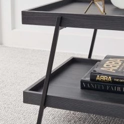 Ashley Furniture Tables Yarlow - Black - Rectangular Cocktail Table