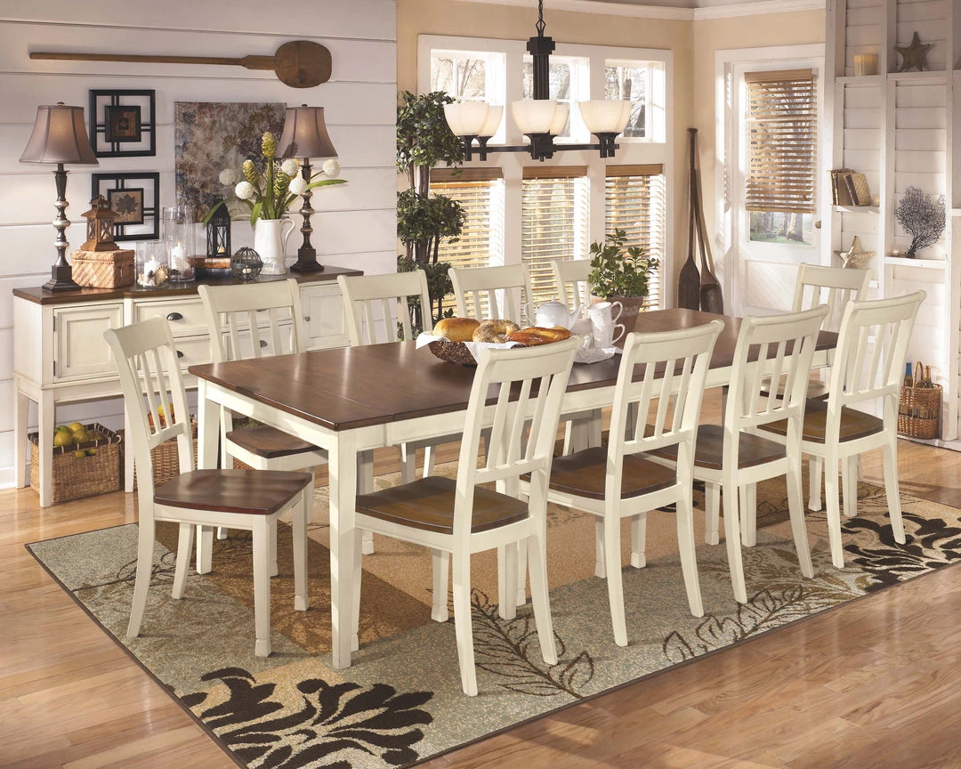Ashley Furniture Chairs Whitesburg - Brown/cottage White - Dining Room Side Chair (2/cn) 8 Ashley Furniture Chairs Whitesburg - Brown/cottage White - Dining Room Side Chair (2/cn)