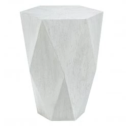 Uttermost Volker White Side Table Tables