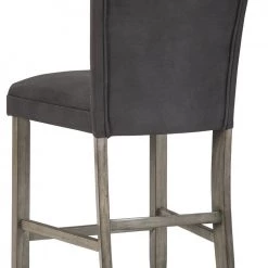 Ashley Furniture Dontally - Black / Gray - Upholstered Barstool (2/cn) Stools