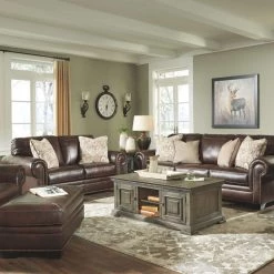Signature Design By Ashley® Roleson - Walnut - 2 Pc. - Chair And A Half With Ottoman
